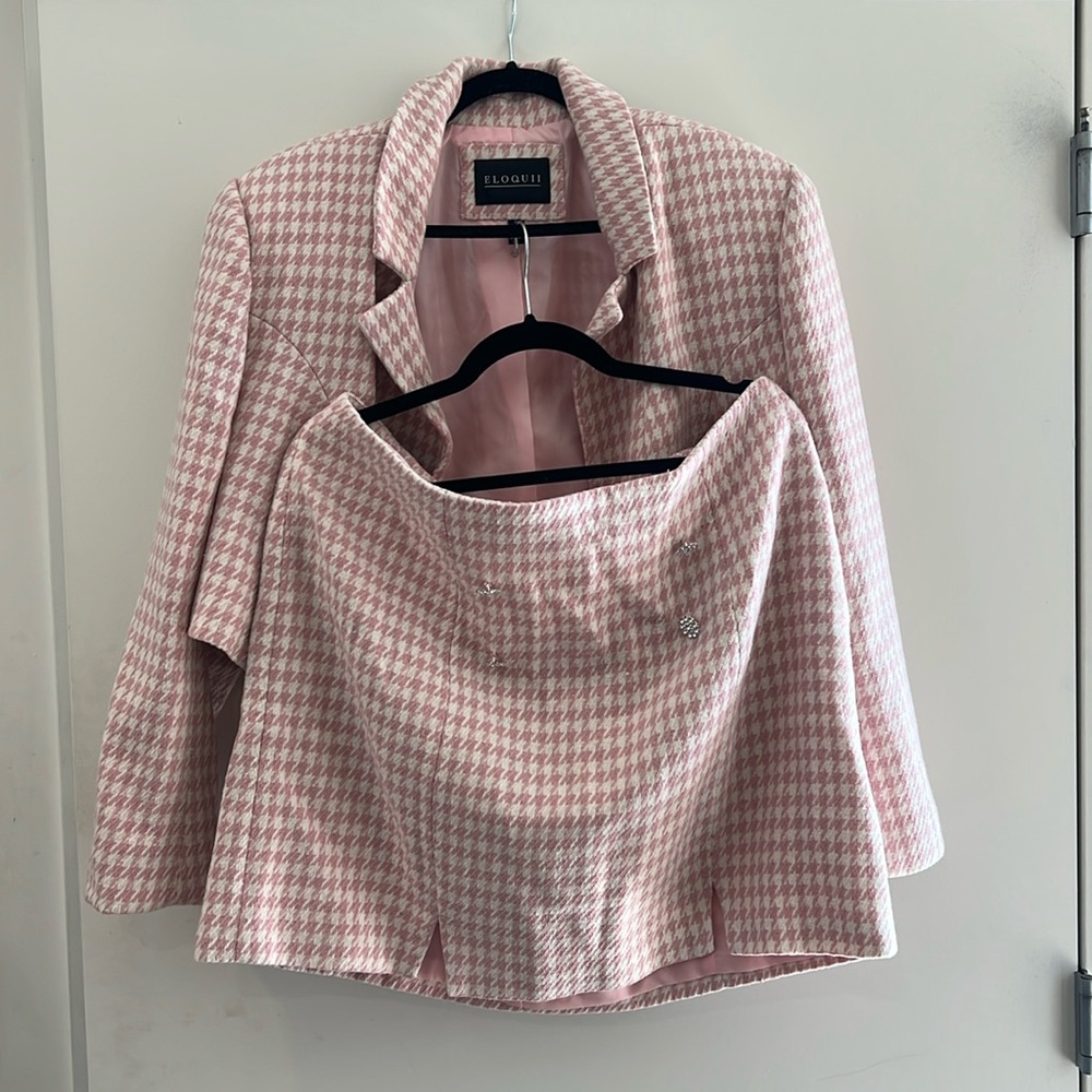 Tweed Crop Blazer and Mini Skirt